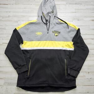 Houston Sabercats Paladin Rugby Long Sleeve Hoodie Sweatshirt - MED 1/4 Zip